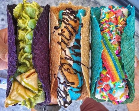 Tendencias Foodie 2018: la comida que está de moda foodie trend 2018 tacos de helado