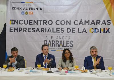 PROPONE BARRALES A EMPRESARIOS PLAN MAESTRO PARA LA CDMX