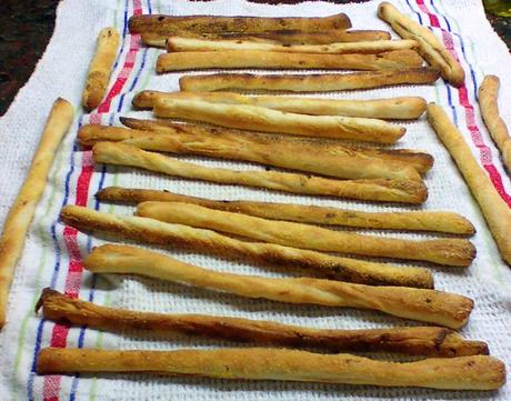 Receta de grisines caseros, masa básica