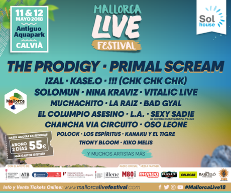 Primal Scream se apuntan al Mallorca Live Festival 2018