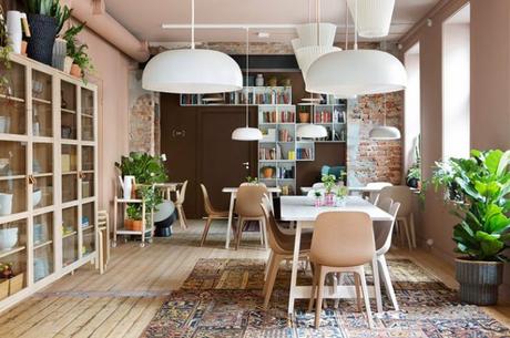 Heimatt Løkka estilo nórdico estilo escandinavo decoración locales comerciales decoración interiores decoración ikea decoración coworking decoración cafeterías decoración bares Coffee Shop in Oslo 