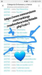 ¡Votadme en madresfera!