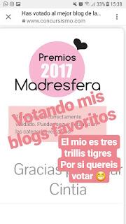 ¡Votadme en madresfera!
