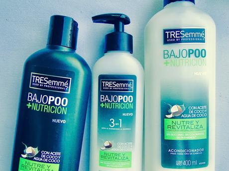 Bajo Poo + Nutrición de TRESemmé, bajos sulfatos para todo tipo de cabello.