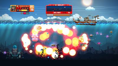 Disparos submarinos en Switch con 'Aqua Kitty UDX'; una suerte de 'Defender' bajo el mar