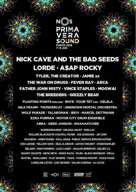 NOS Primavera Sound 2018: Nick Cave, Lorde, A$AP Rocky, The War on Drugs, Father John Misty, Mogwai...