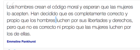 LA CITA: EMMELINE PANKHURST