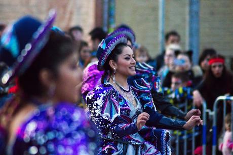 Colorido latino en el Carnaval Madrid 2018 Desfile de Carnaval de Madrid 2018