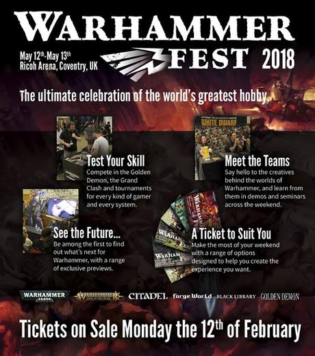 Warhammer Fest: 12 y 13 mayo en el Ricoh Arena (Coventry, RU)
