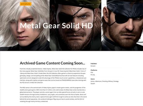 Metal Gear Solid HD Collection apunta a PlayStation 4
