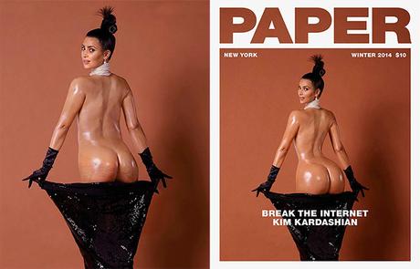 Kim Kardashian Paper Magazine Before and After