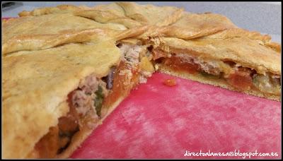 Empanada de pisto y atún