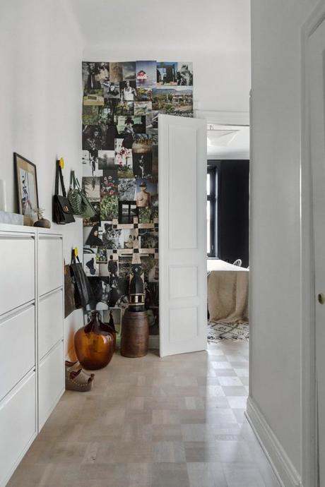 sofa blanco salón blanco piso nórdico pintar comedor negro paredes negras estilo escandinavo decoración salones decoración nórdica decoración comedores comedor negro 