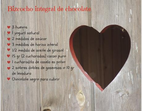 Bizcocho integral de chocolate. Vídeo Receta Bizcocho integral de chocolate. Vídeo Receta