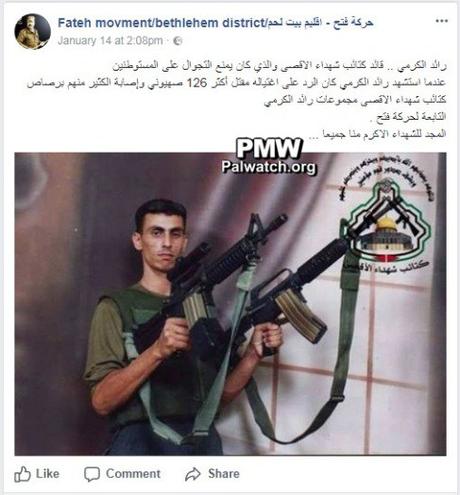 La “moderada” Fatah celebra el asesinato de 126 sionistas.