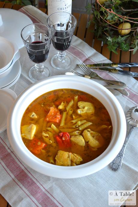 Cazuela de Macarrones Integrales con Pollo Cazuela de Macarrones Integrales con Pollo