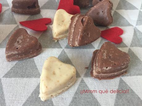 ROCAS DE CHOCOLATE PARA SAN VALENTÍN