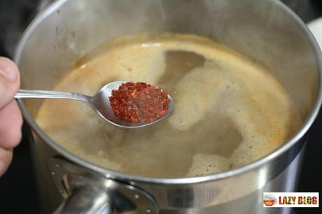 Sopa coreana con quinoa real roja y tofu Bio. Receta saludable