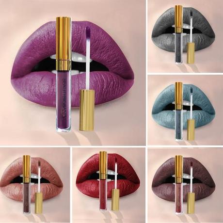 Labiales líquidos mate “Matte Long Lasting Lip Gloss Velvet Waterproof Liquid Makeup Lipstick” de BEAUTY BIGBANG