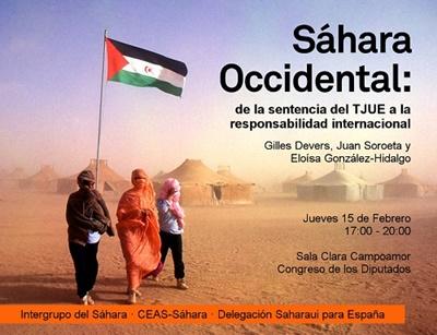 15F – SÁHARA OCCIDENTAL: De la sentencia del TJUE a la responsabilidad internacional