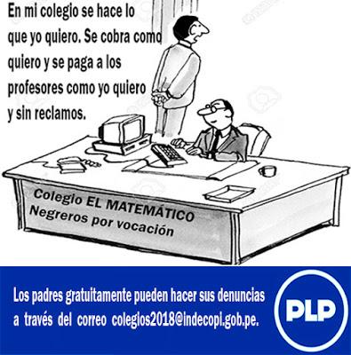 INDECOPI INVITA A DENUNCIAR A COLEGIOS PRIVADOS…