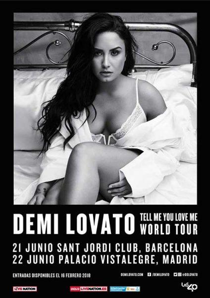  Demi Lovato actuará en Madrid y Barcelona