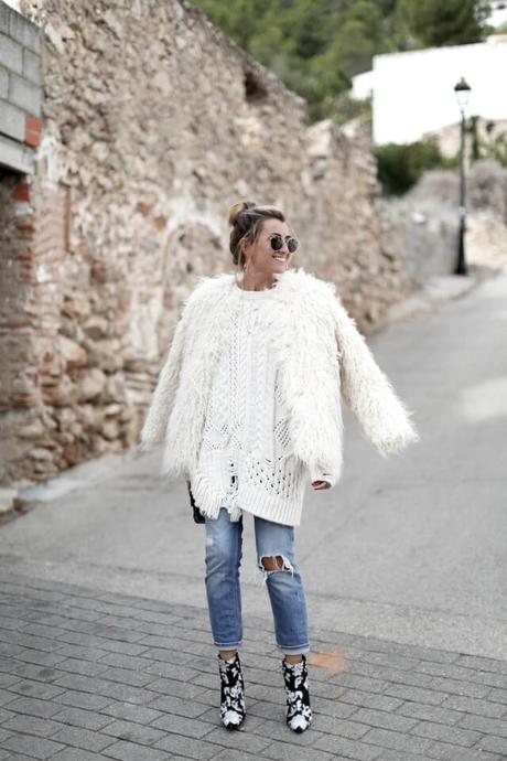 abrigo de pelo faux fur coat