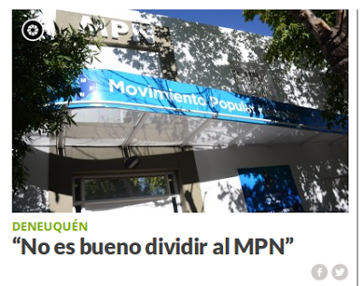 “No es bueno dividir al MPN”