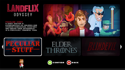 'Landflix Odyssey'; plataformas 2D inspiradas en las series de TV del momento