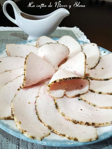 Fiambre de pechuga de pavo asada