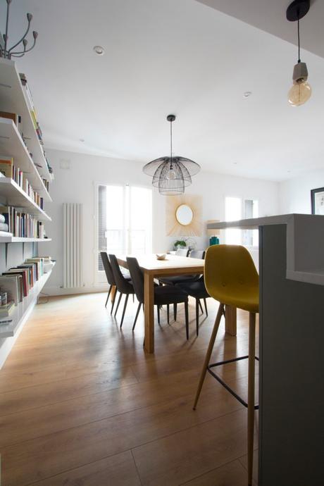 pisos reforma madrid piso malasaña open concept estilo nórdico estilo escandinavo distribución diáfana decoración nórdica decoración neutros decoración moderna cocina abierta 