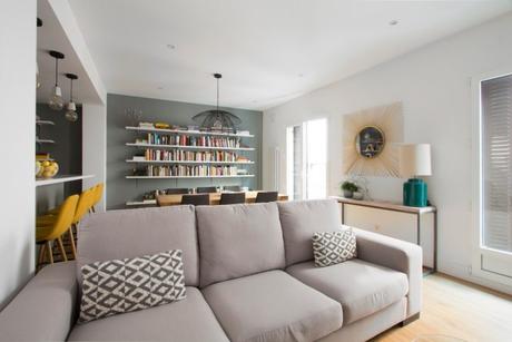 pisos reforma madrid piso malasaña open concept estilo nórdico estilo escandinavo distribución diáfana decoración nórdica decoración neutros decoración moderna cocina abierta 