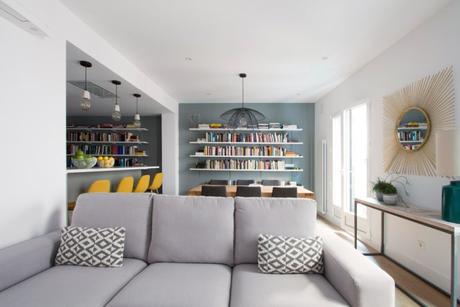 pisos reforma madrid piso malasaña open concept estilo nórdico estilo escandinavo distribución diáfana decoración nórdica decoración neutros decoración moderna cocina abierta 