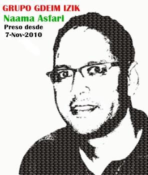 El preso político Naama Asfari en aislamiento