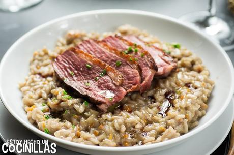 Receta de risotto con magret de pato Receta de risotto con magret de pato
