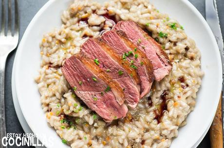 Receta de risotto con magret de pato Receta de risotto con magret de pato