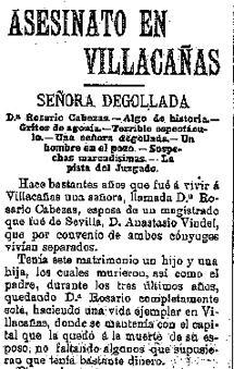 Cuando un Notario fué condenado a muerte por asesinar a su tía en Villacañas Cuando un Notario fué condenado a muerte por asesinar a su tía en Villacañas