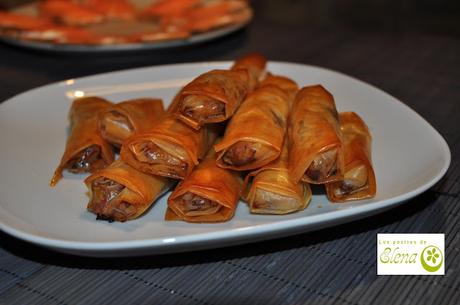Rollitos de pato y manzana Rollitos de pato y manzana