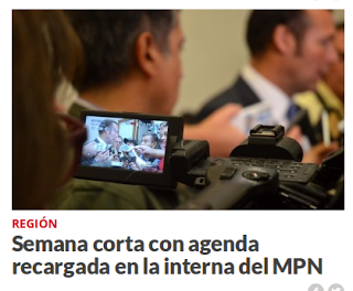 Semana corta con agenda recargada en la interna del MPN