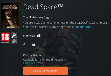 Dead Space gratis para PC