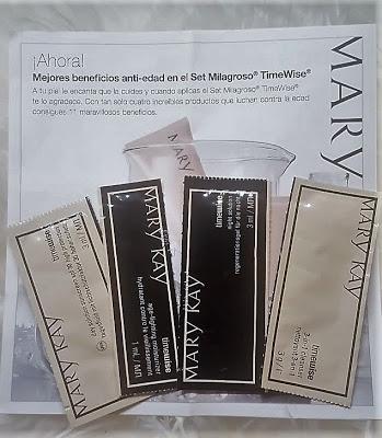 Probando Set Milagroso TimeWise de Mary Kay