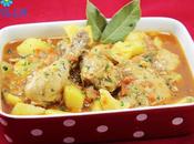 Guiso patatas pollo olla