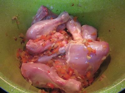 sofreír Guiso de patatas con pollo olla GM