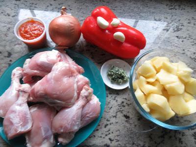 ingredientes Guiso de patatas con pollo olla GM