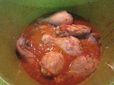 guisar el pollo Guiso de patatas con pollo olla GM