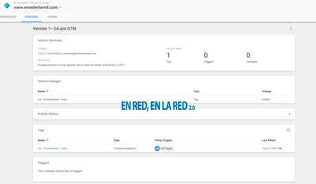 Comprobando que nuestro tag está bien publicado en Google Tag Manager