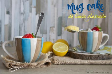 Mug cake de limón glaseado