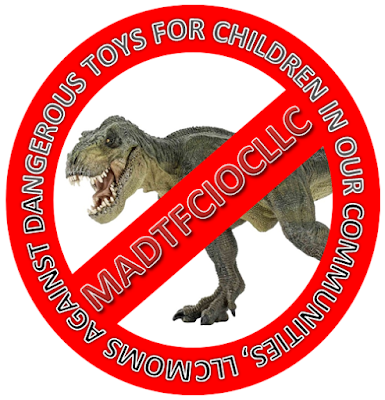 Los juguetes de dinosaurios, más peligrosos para los niños que otros juguetes, según la MADTFCIOCLLC