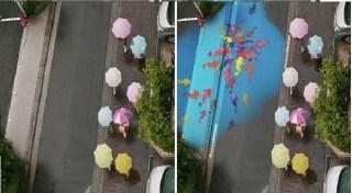 Arte con el agua en las calles de Seúl 4