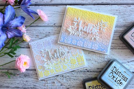 Distress Oxide Inks + Stencils (TWO ways)